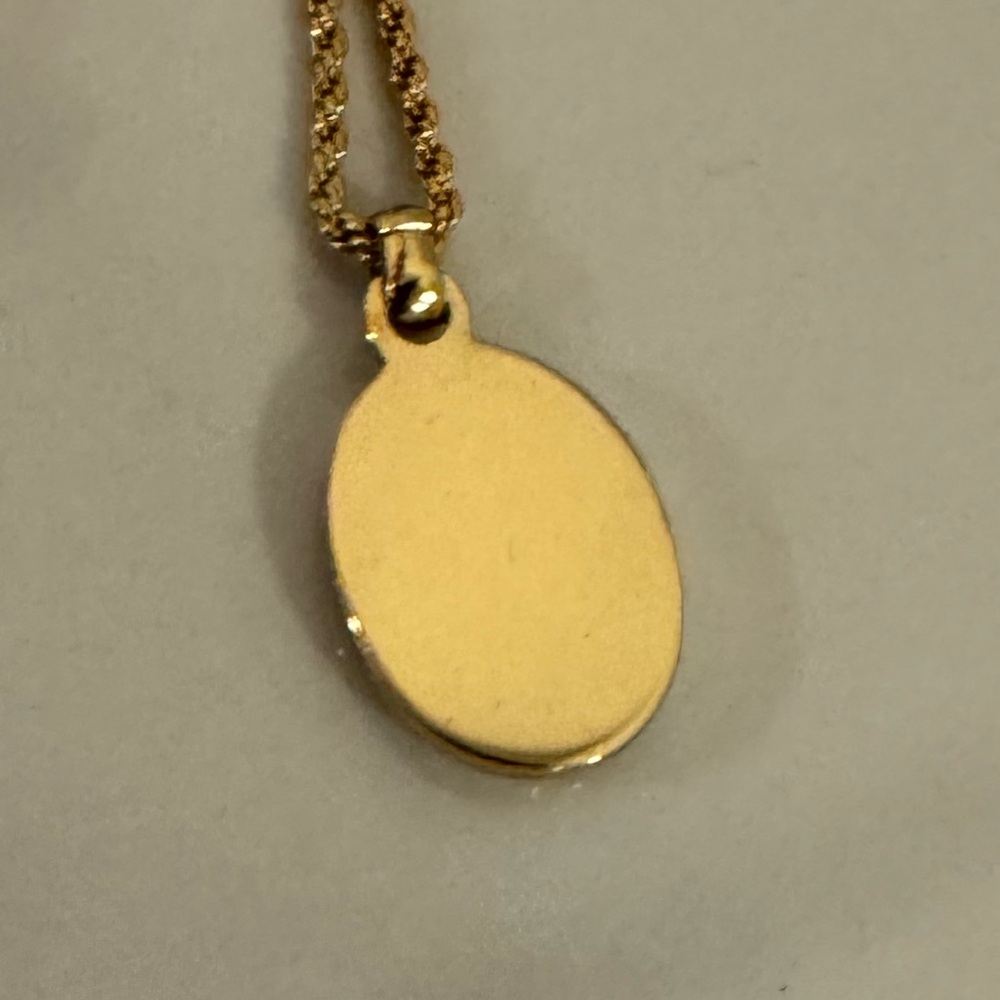 Vintage Dior Logo Oval Necklace - Picture 11 of 14